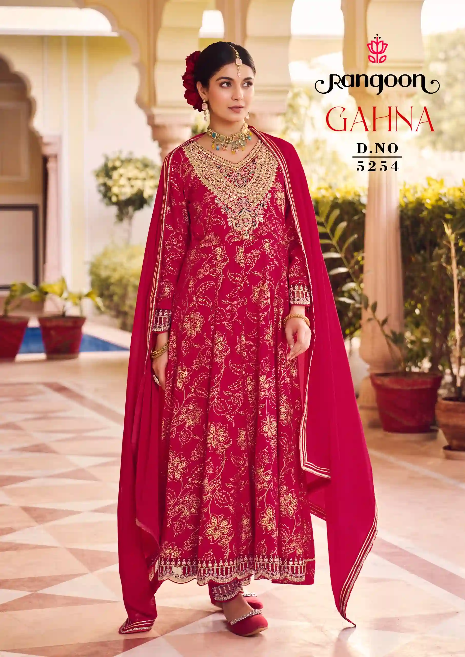 Rangoon Gahna Rayon Print Wholesale Readymade Salwar Suit Catalog — Wholesale Salwar Suits, Rangoon wholesale from Surat — view 5